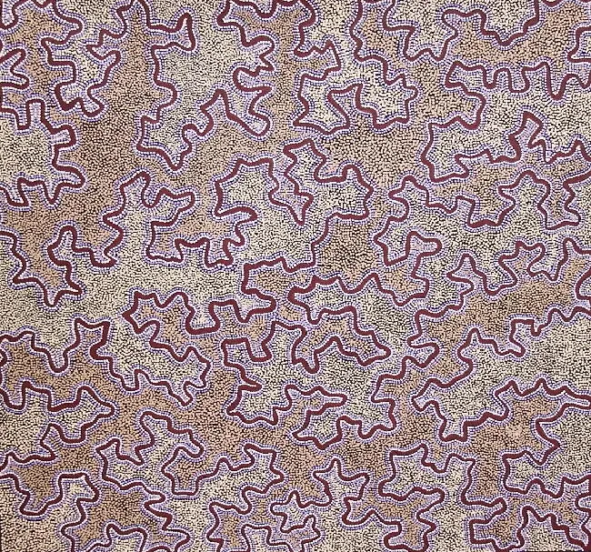 Kelly Anne  Tex, Water Dreaming, 2022, synthetic polymer paint on Belgian linen, 112 cm x 102 cm