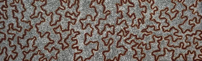 Kelly Anne  Tex, Water Dreaming, 2022, synthetic polymer paint on canvas, 152cm x 46cm