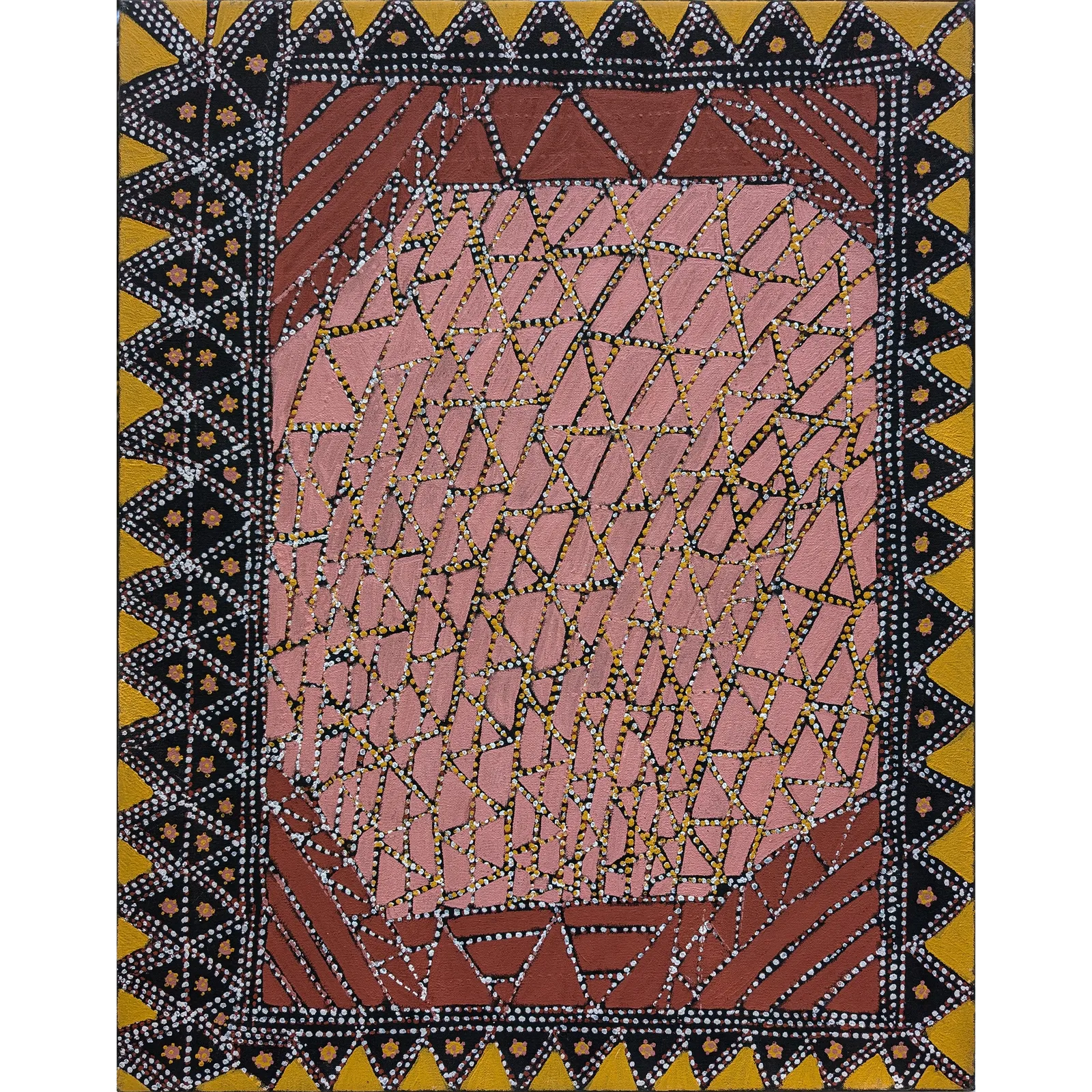 Trudy Marbik, Wuranga, 2021, natural earth pigments on canvas, 90 x 60 cm