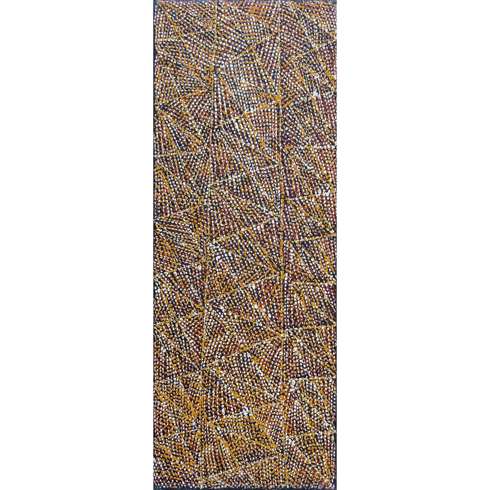 Trudy Marbik, Pupuni Jilamara, 2021, natural earth pigments on canvas, 80 x 30 cm