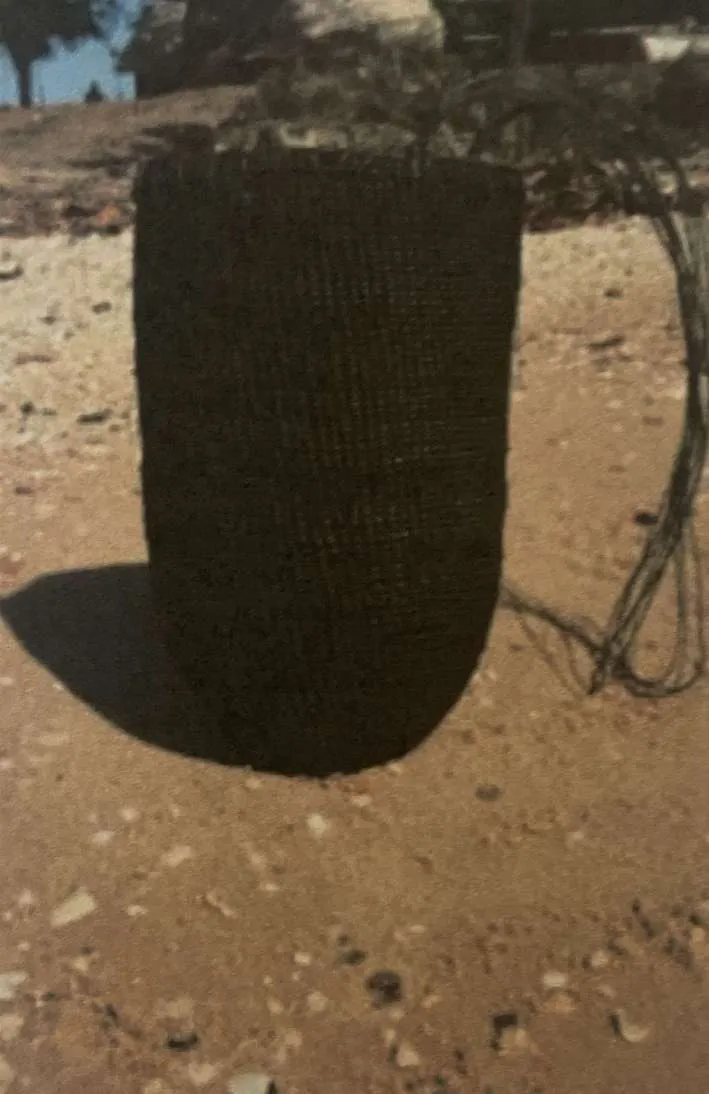 Helen Ganalmirriwuy Garrawurra, Mol, 2022, pandanus spiralis, 28 x 16 cm
