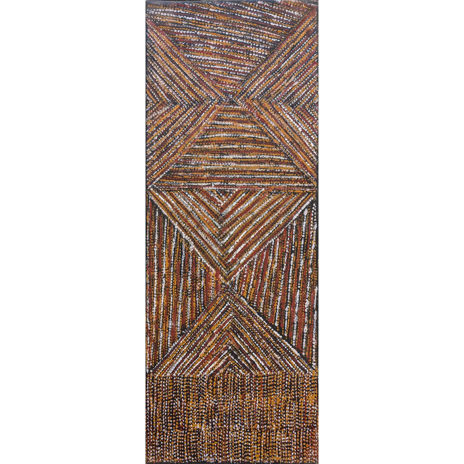 Kaye Brown, Pwoja, 2019, natural earth pigments on canvas, 80 x 30 cm