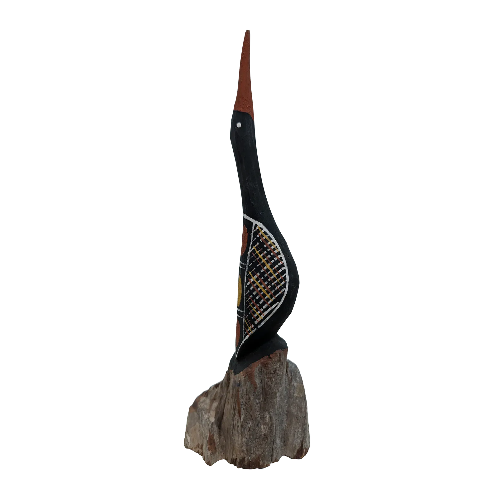Barry Kantilla, Tiwi Bird, 2021, 32 x 9.5 cm