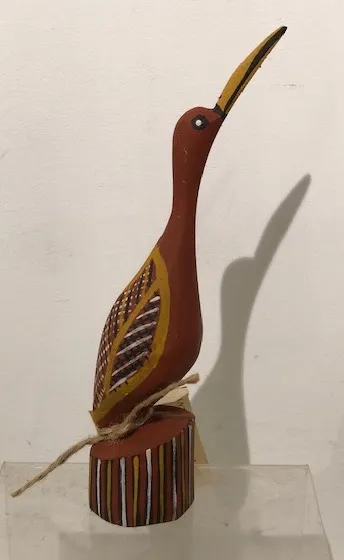 Barry Kantilla, Carved Bird, carved ironwood