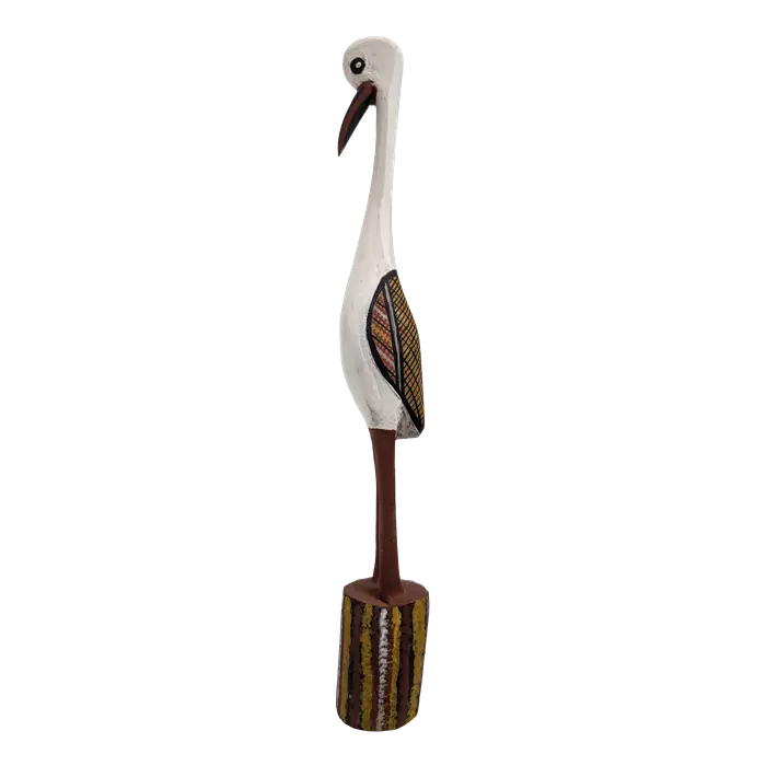 Barry Kantilla, Carved bird, 2021, carved ironwood, 58 x 7 cm