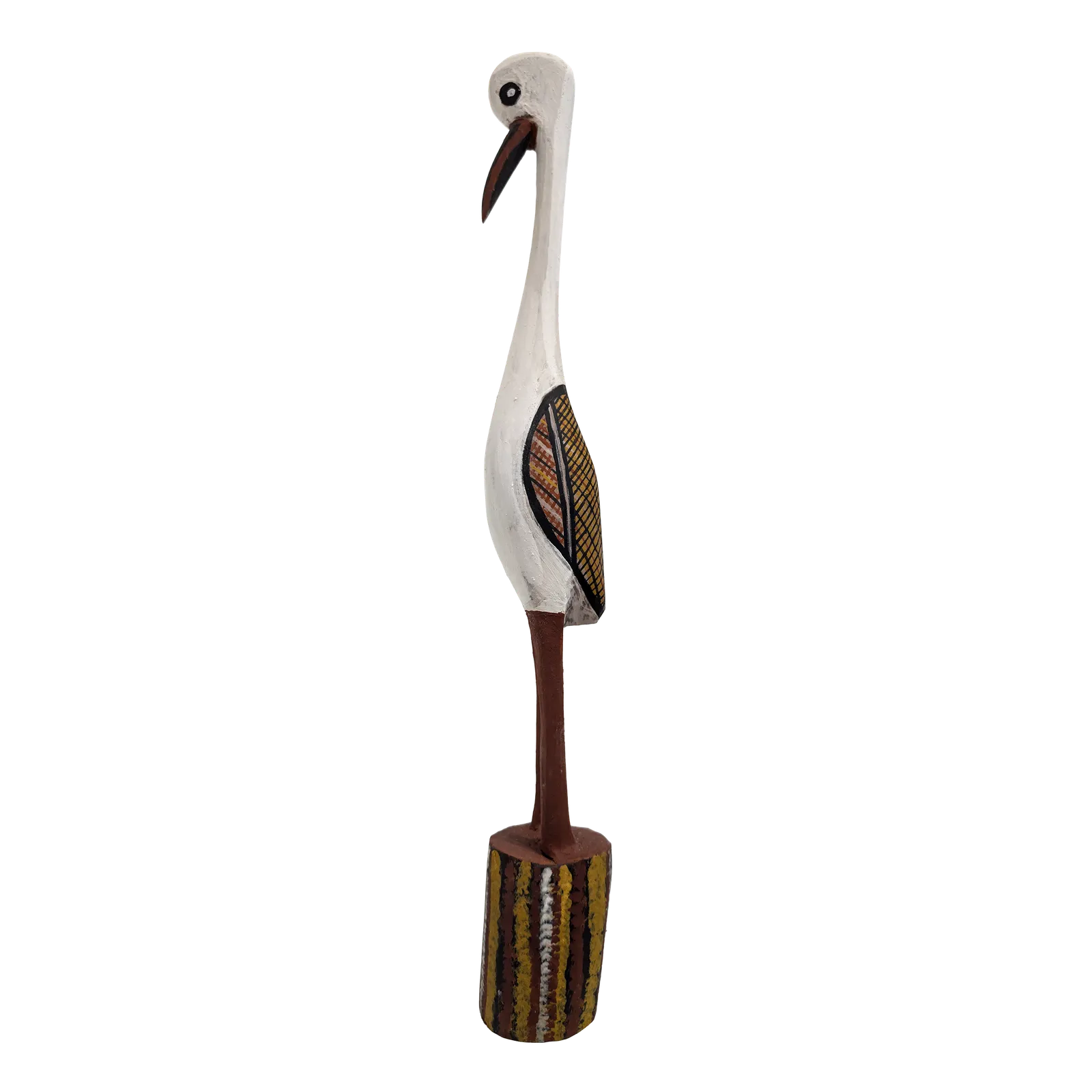 Barry Kantilla, Carved bird, 2021, carved ironwood, 58 x 7 cm