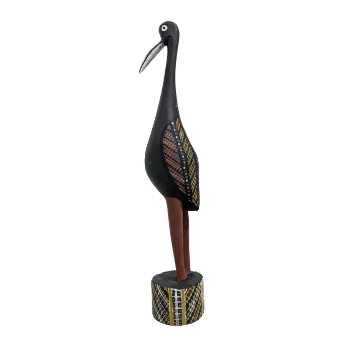 Barry Kantilla, Carved bird, 2021, carved ironwood, 51 x 9 cm