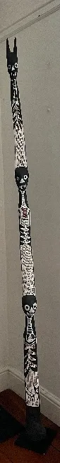 Djarrayaŋ Wunuŋmurra, Mokuy (decorative), 2020, 231 x 9 cm