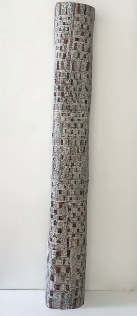 Gitjaki Munuŋgurr, Djapu, 2021, 136 x 20 cm