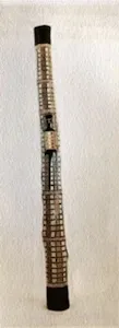 Marrputja Munuŋgurr, Bol'ŋu (Djapu thunderman), 2022, 181 x 12 cm