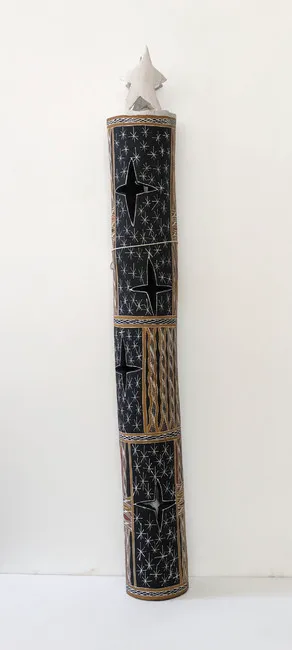 Ŋoŋu Ganambarr, Djurrpun, 2022, 108 x 15 cm
