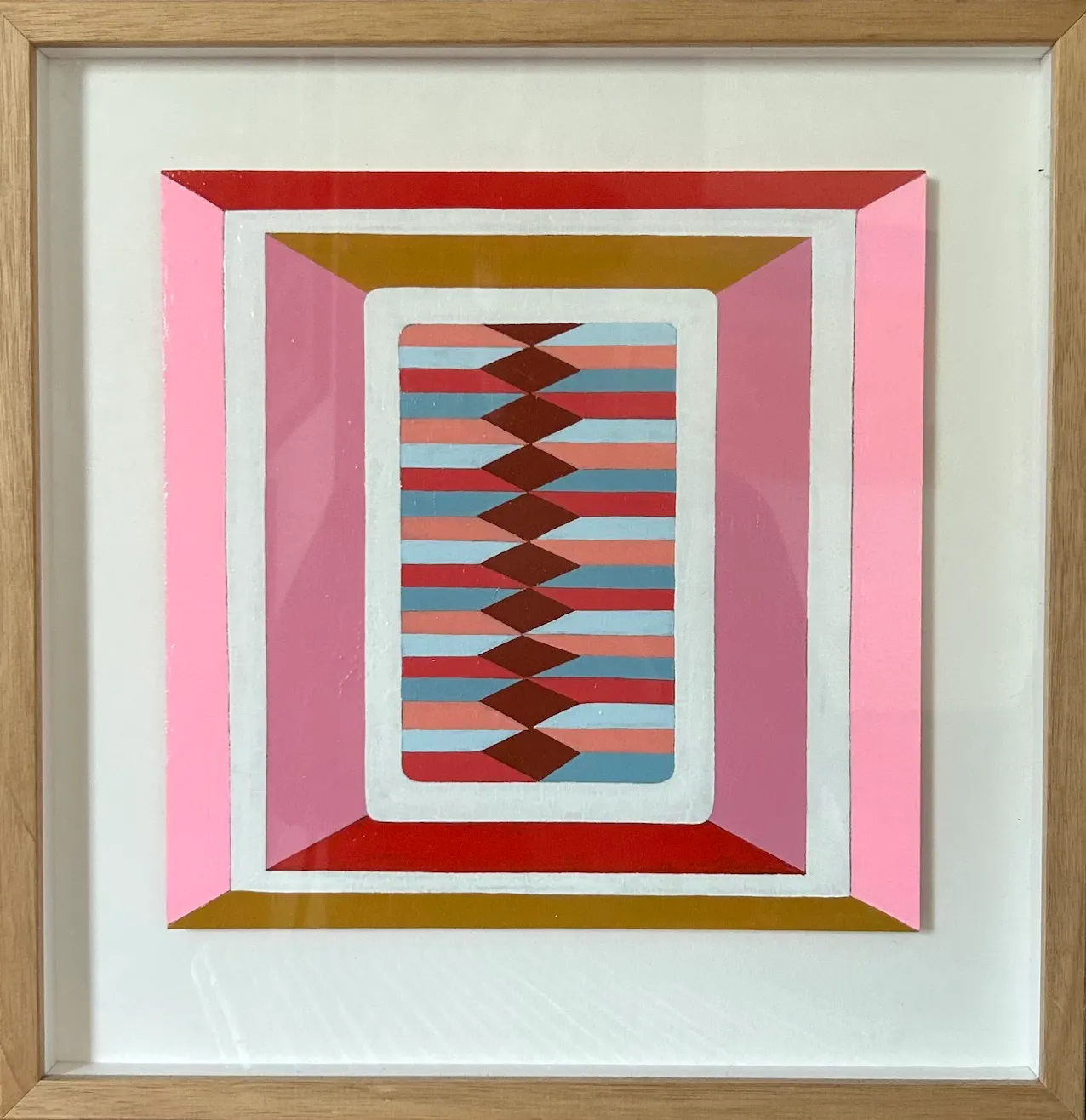 Jasmine  Mansbridge, All Eyes on Me, 2018, synthetic polymer paint on canvas, 41cm x 42cm