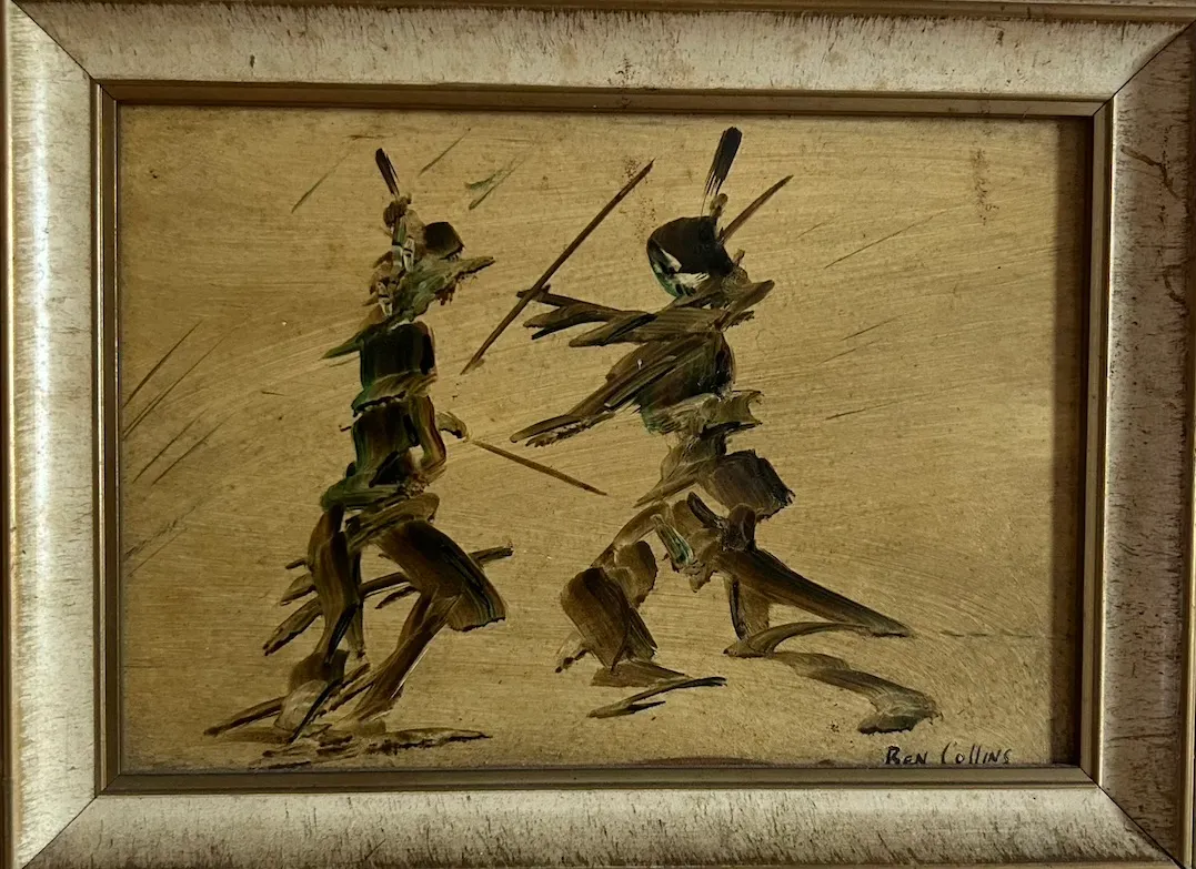 Ben Collins, Untitled, c.1980, oil on board, 17cm x 24cm