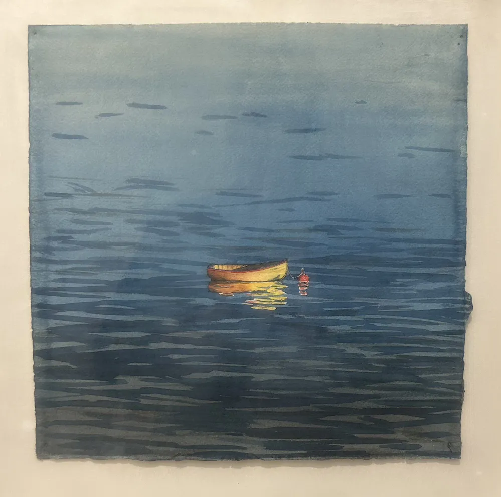 Michael Ramsden, Empty Vessel, watercolour on paper, 28 x 28 cm