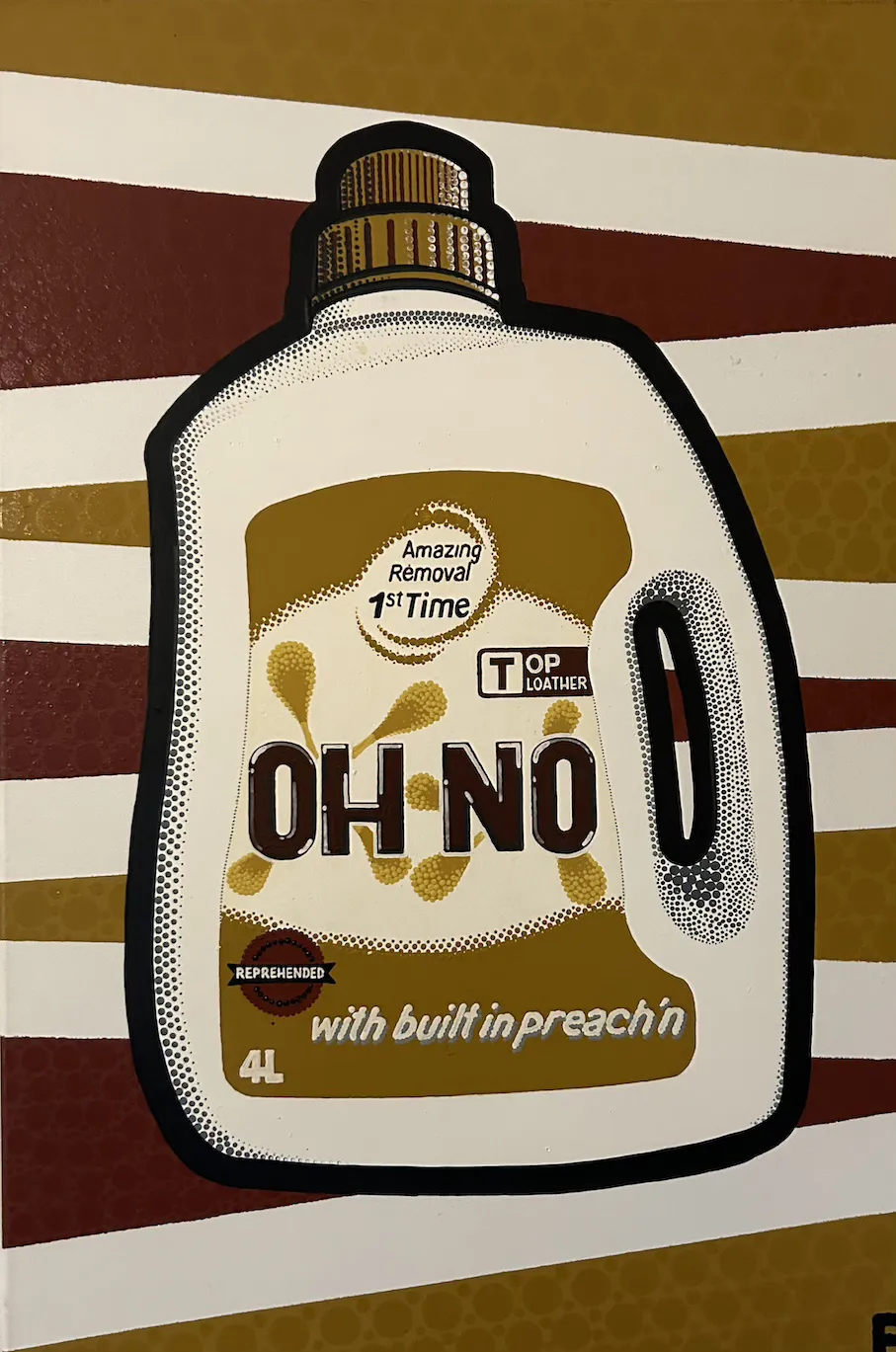 Blak Douglas, Instant Pain Removal, 2016, synthetic polymer paint on canvas, 91 x 61 cm