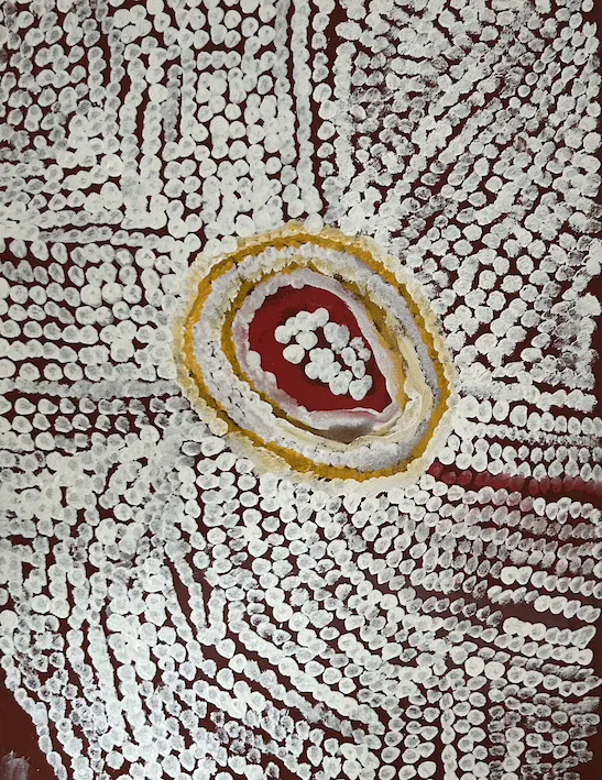 Nancy Naninyurra, Tjukurjee, 2005, synthetic polymer paint on canvas, 45 x 60 cm