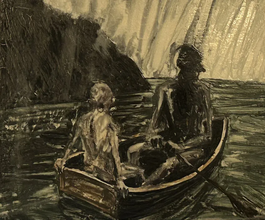 Euan Macleod, oil on canvas, 50 x 41 cm