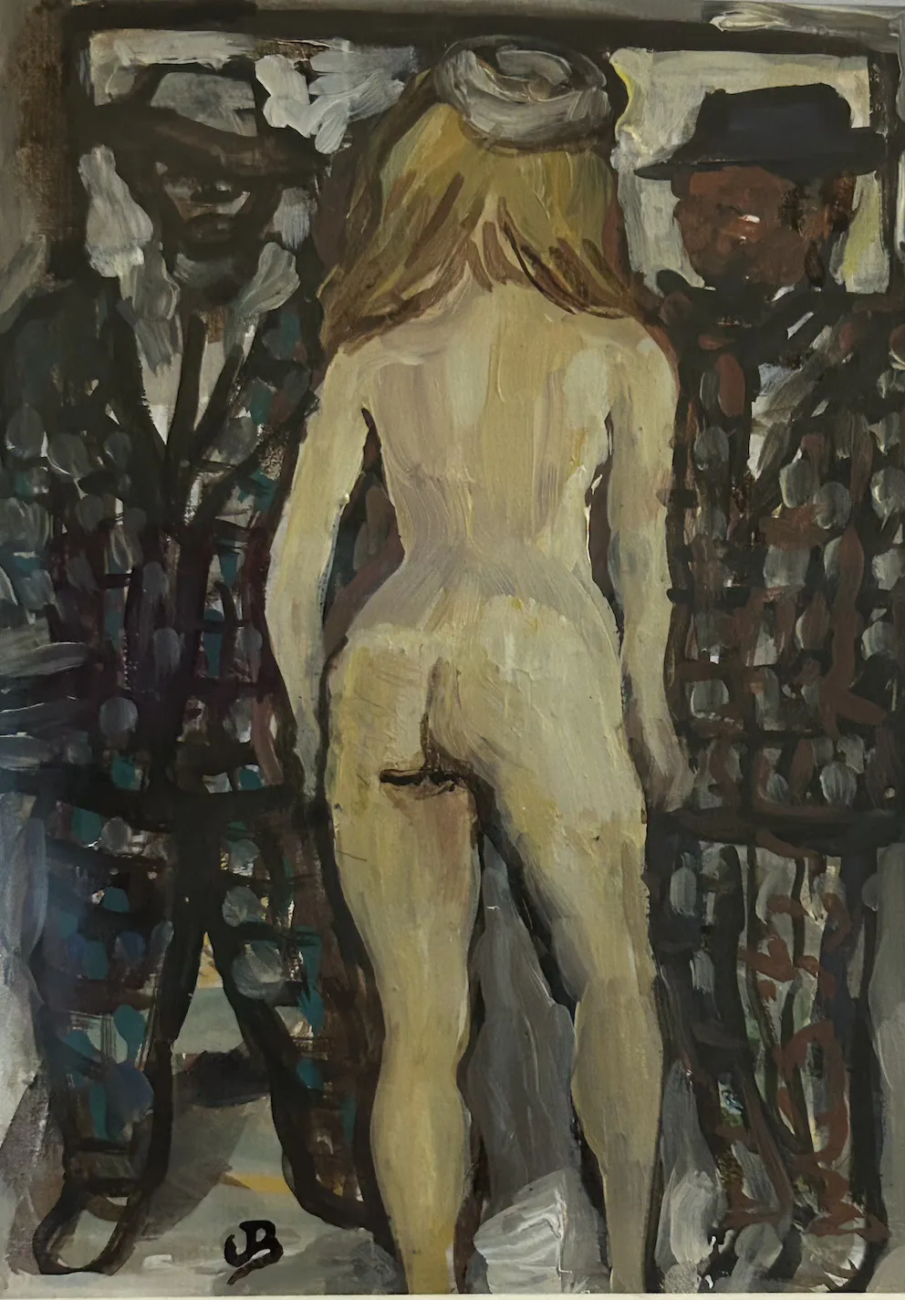 Johnny Bell, synthetic polymer paint on canvas board, 23 x 32 cm