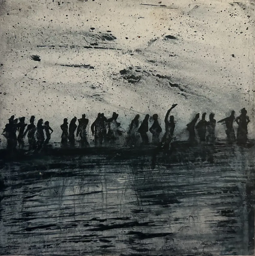 Sean Faber, Icebergs Squad, 18 x 18 cm