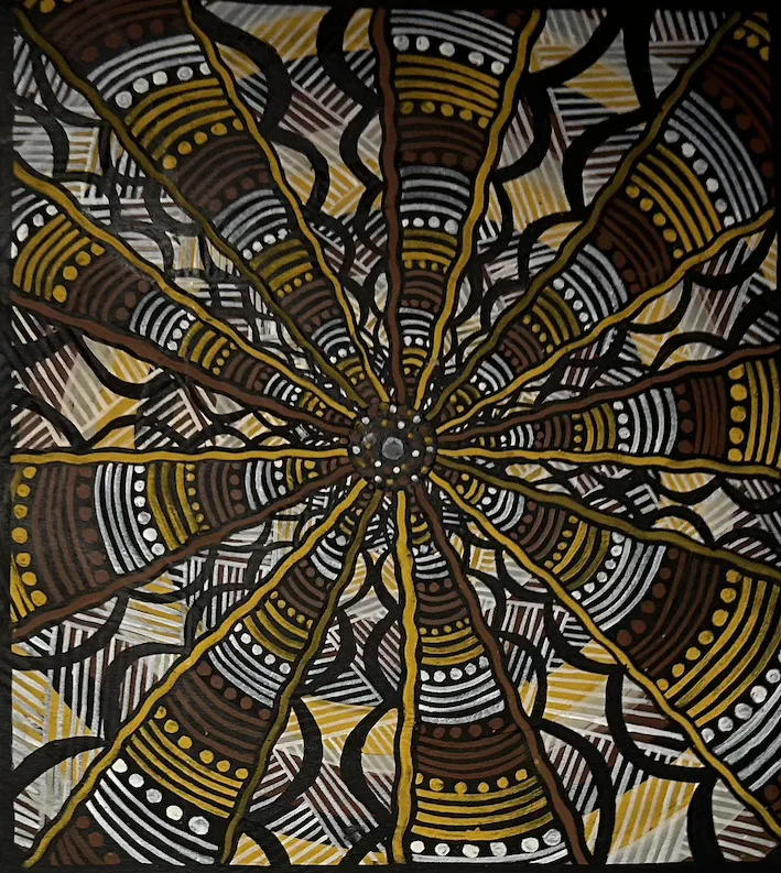 Gordon Pupangamirra, synthetic polymer paint on canvas