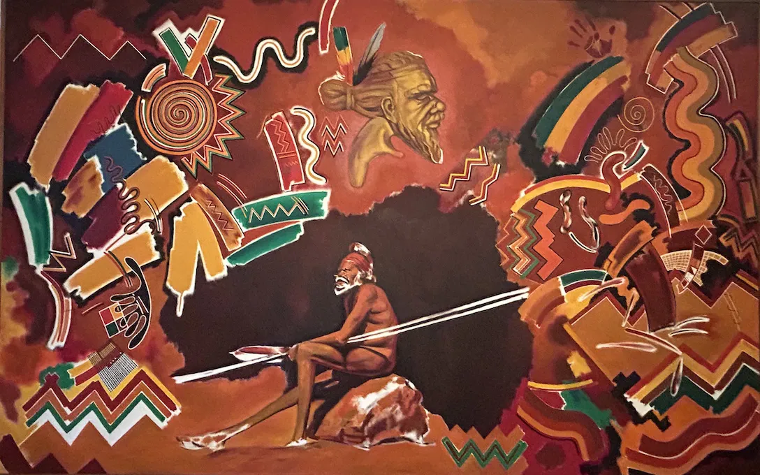 Ian Bent, 1984, synthetic polymer paint on canvas, 279 x 177 cm