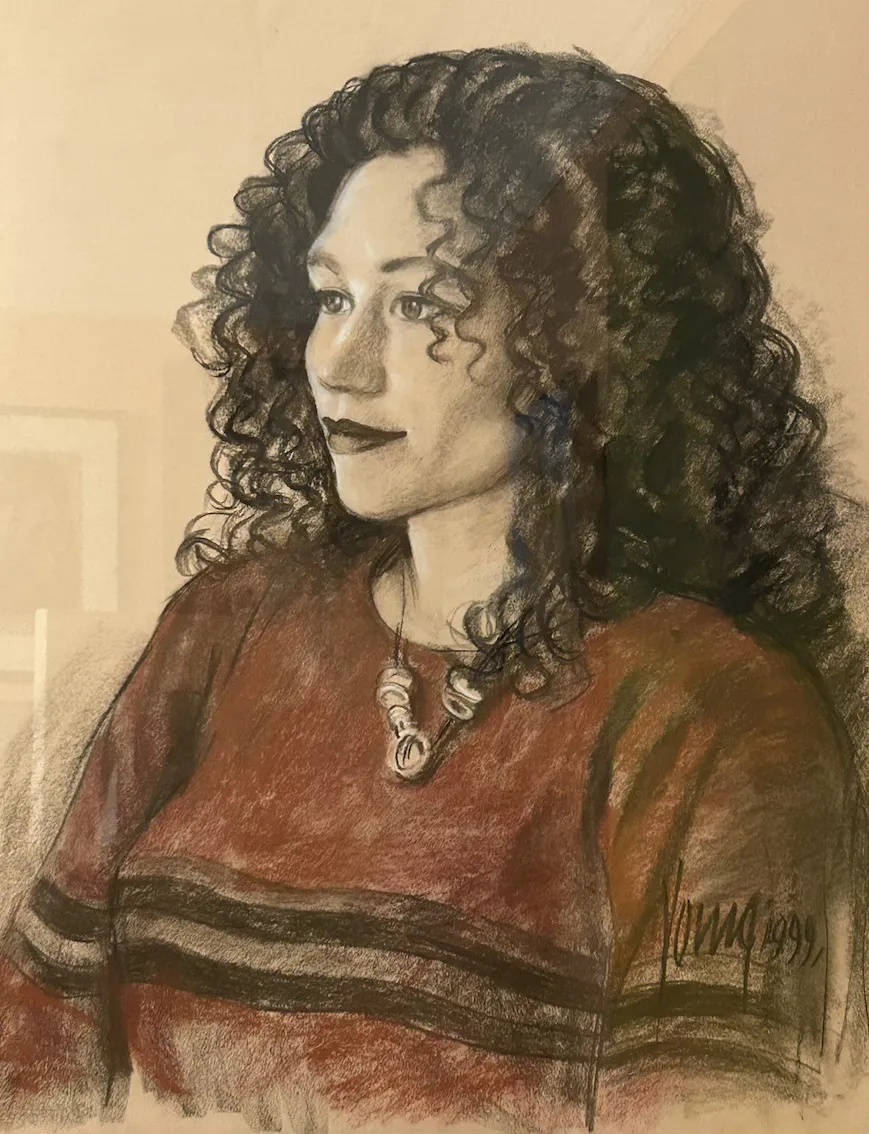 Michael Young, Mandala, 1999, graphite and pastel on paper, 49 x 65 cm