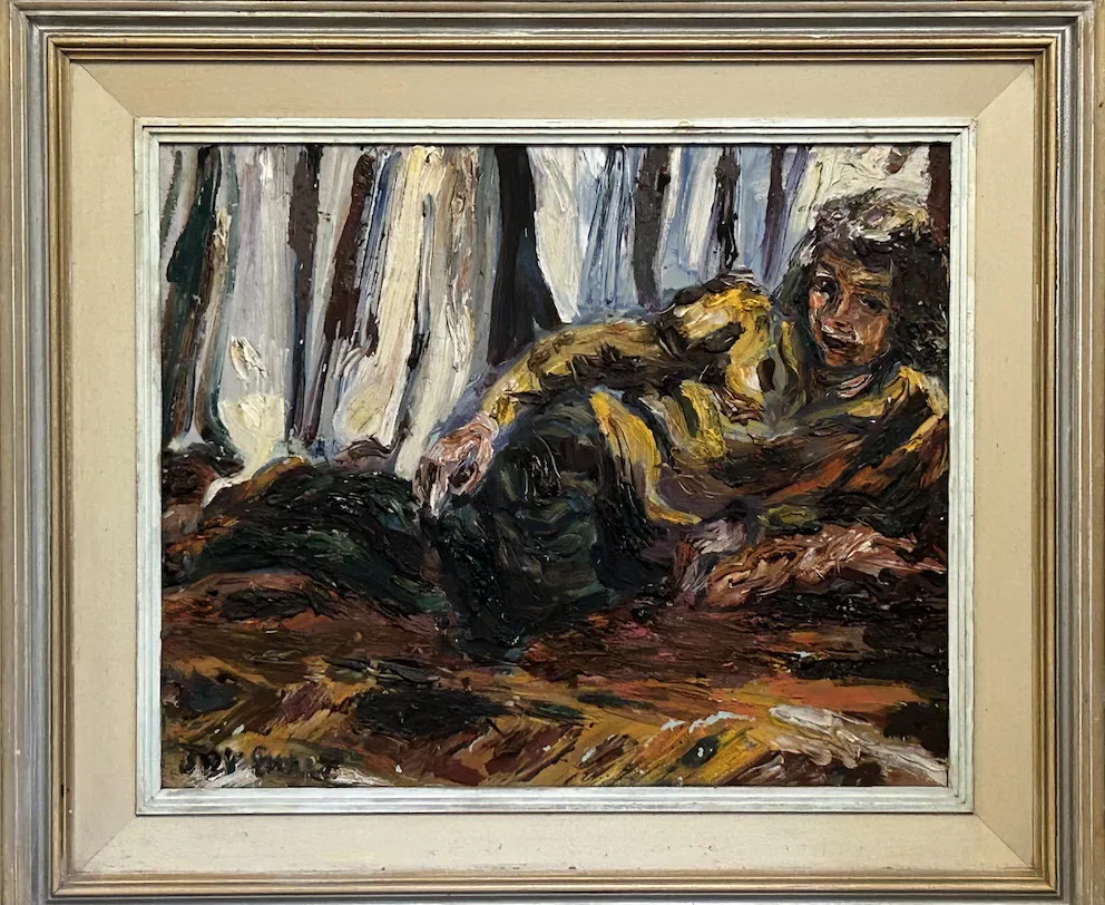 Joy Ewart, Portrait of Anne, 1958, oil on canvas, 48 x 39 cm