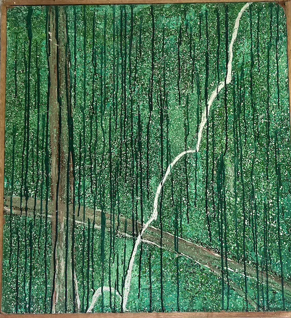 Michael Ramsden, Study for Parliament House Mural, synthetic polymer paint on canvas board, 65 x 70 cm