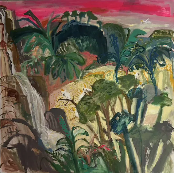 Tony Clarke, There's No Place Like Home, 2020, synthetic polymer paint on canvas, 91 x 80 cm