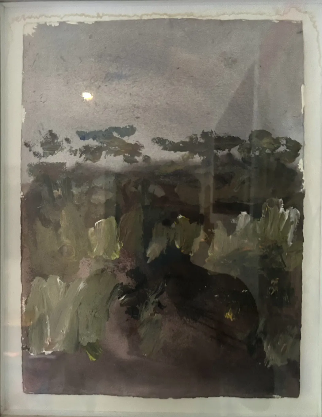 Guido (Guy)  Maestri, Jerry Jangala's Outstation, 2012, synthetic polymer paint on paper, 24 x 32 cm