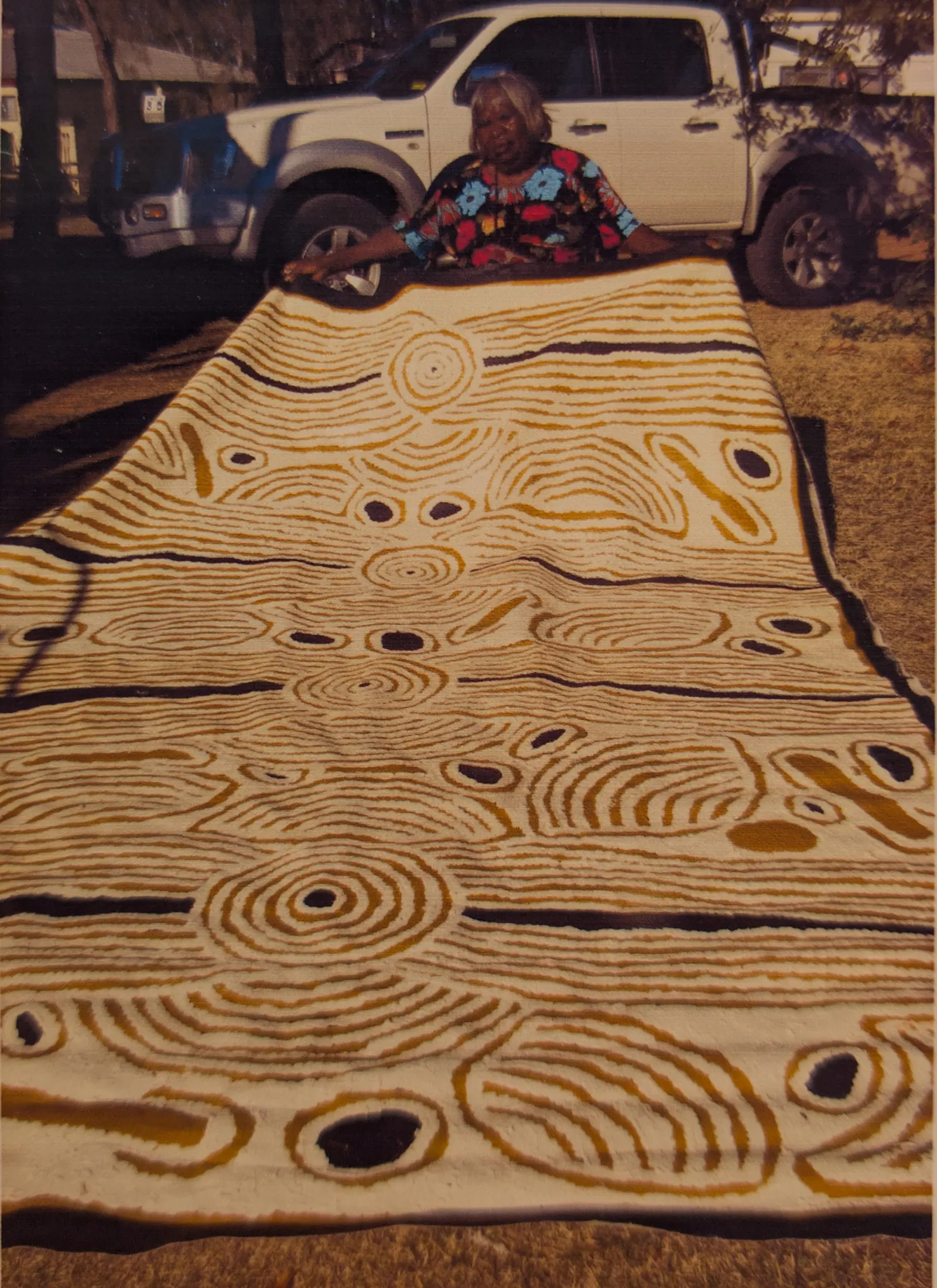 Ningura Gibson Napurrula, Women's Ceremony, 2010, synthetic polymer paint on canvas, 287 x 202 cm