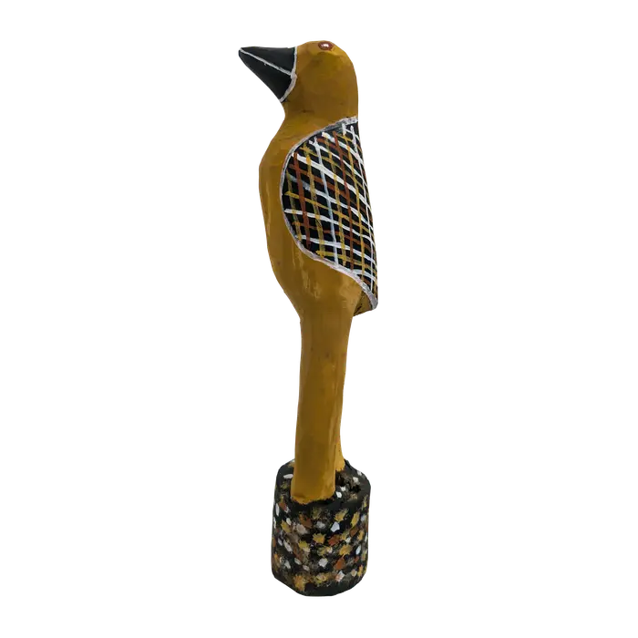 Albert  Tipiloura, Tiwi Bird, 48 x 9 cm