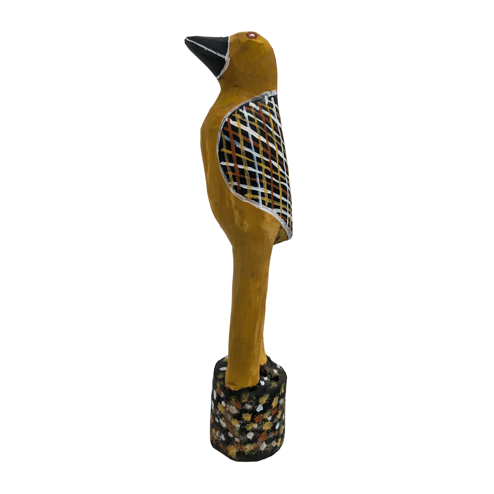 Albert  Tipiloura, Tiwi Bird, 48 x 9 cm