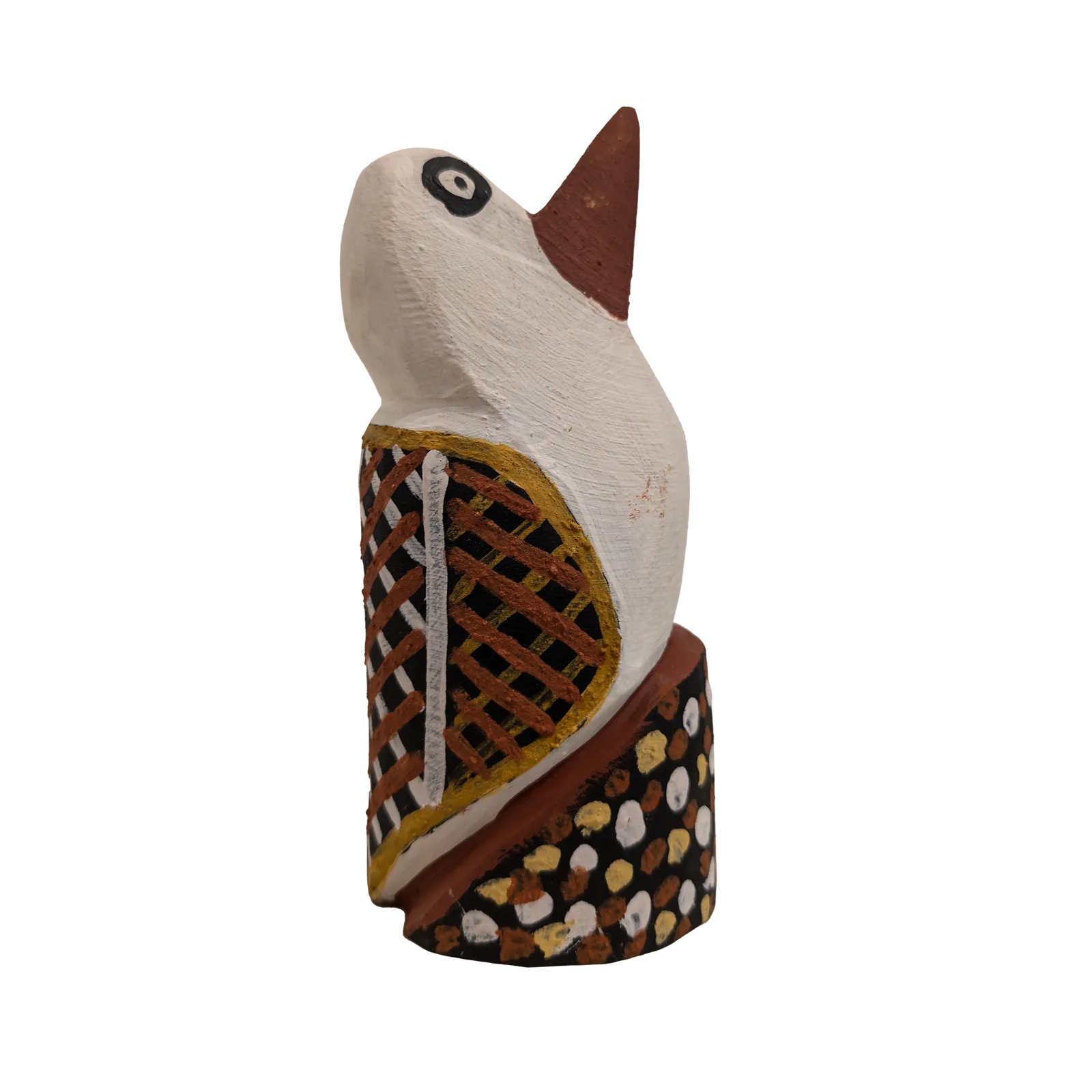 Immaculata Tipiloura, Tiwi bird, 16 x 7.5 cm
