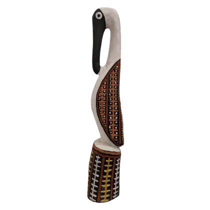 Cyril James Kerinaiua, Tiwi bird, 53 x 9 cm