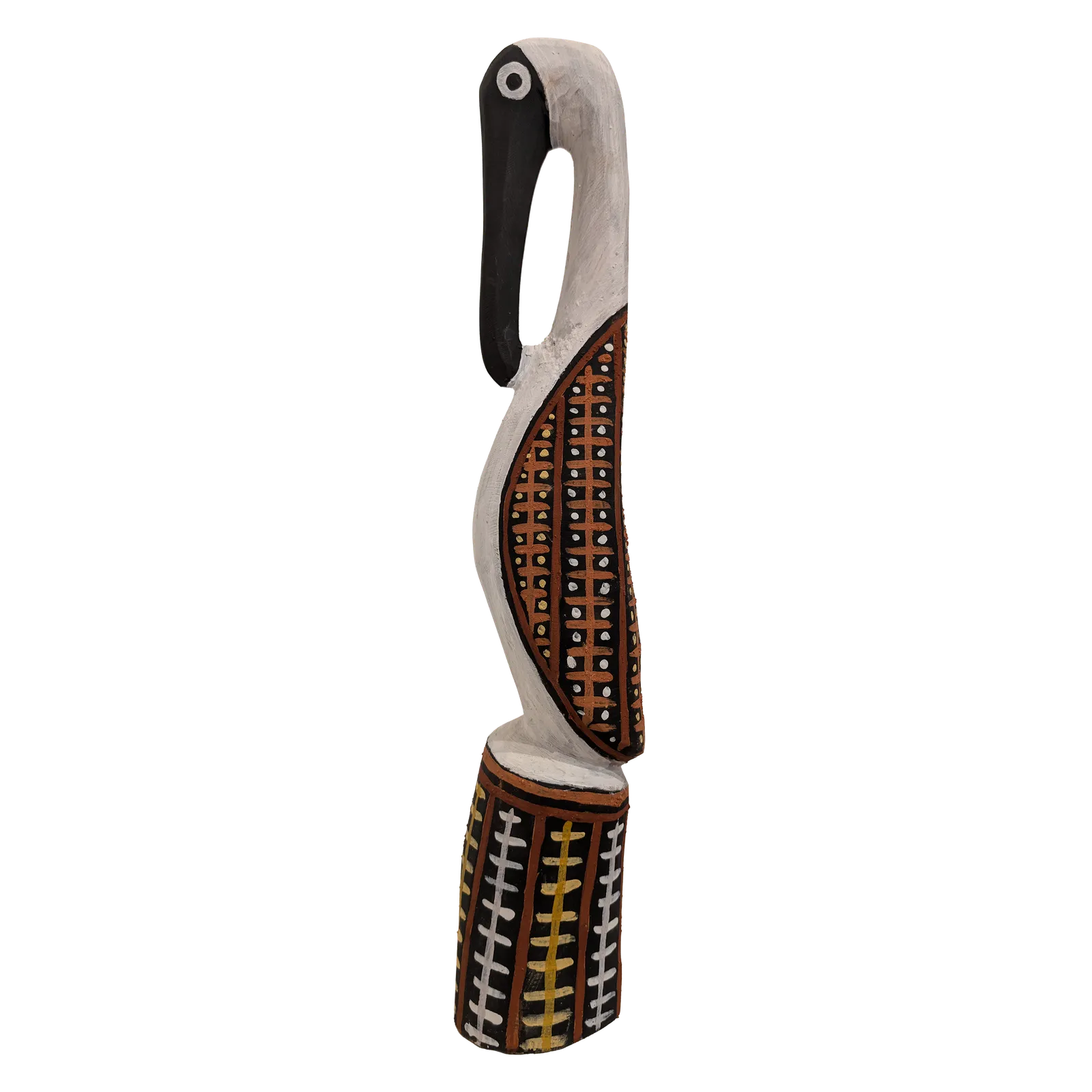 Cyril James Kerinaiua, Tiwi bird, 53 x 9 cm