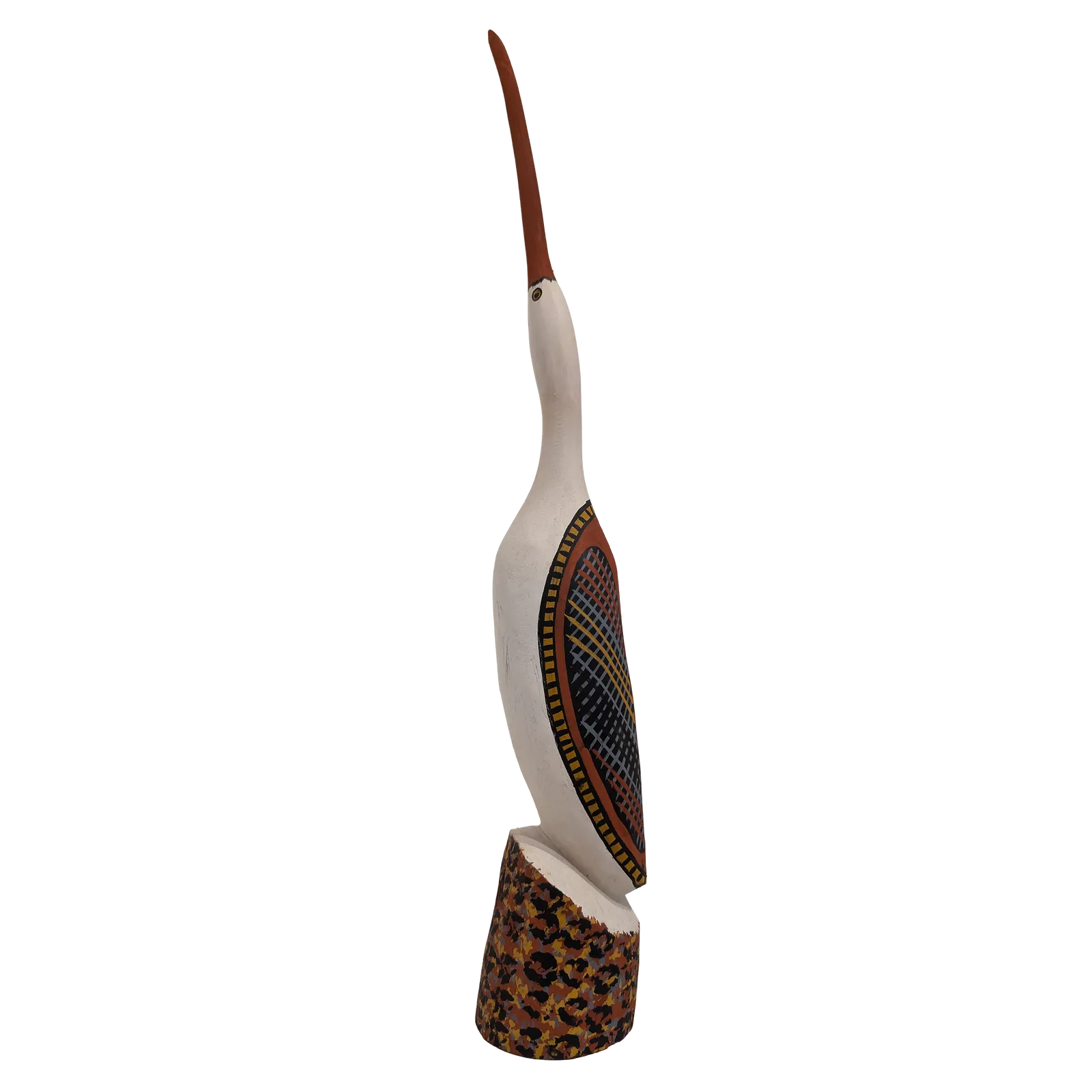 Mario Munkara, Tiwi bird, 58 x 8.5 cm