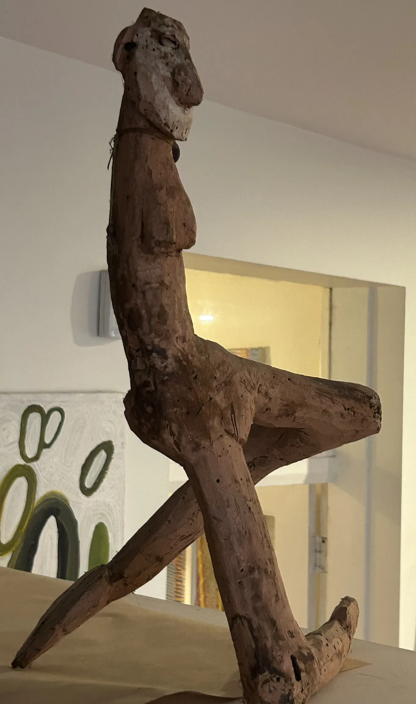 Guwaykuway Wanambi, Spirit fiigure, 0.198, carved mangrove wood, 53 x 28 x 28 cm