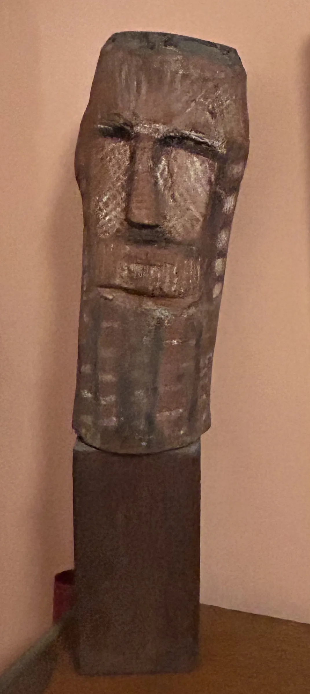 Artist Once Known, Tiwi head, 0.193, carved wood, 10 x 29 x 10