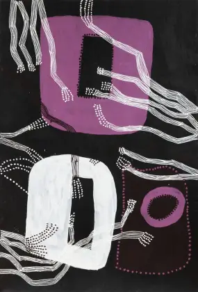 Ṉoŋgirrŋa  Marawili, Baratjala, 2022, 180 x 122 cm