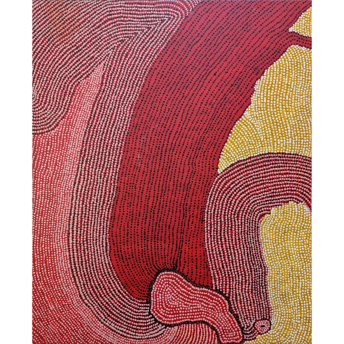 Roma Nyutjangka Butler, Untitled, 2005, synthetic polymer paint on canvas, 98 x 119 cm