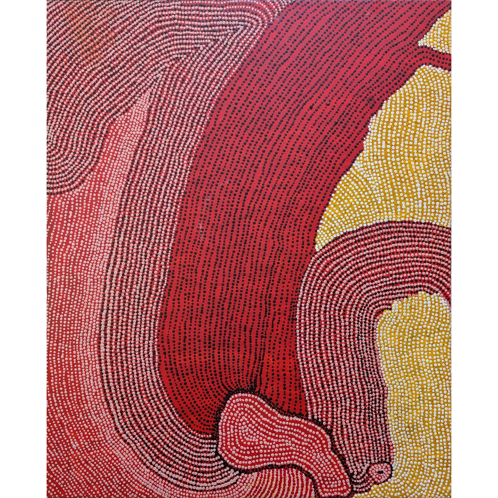 Roma Nyutjangka Butler, Untitled, 2005, synthetic polymer paint on canvas, 98 x 119 cm