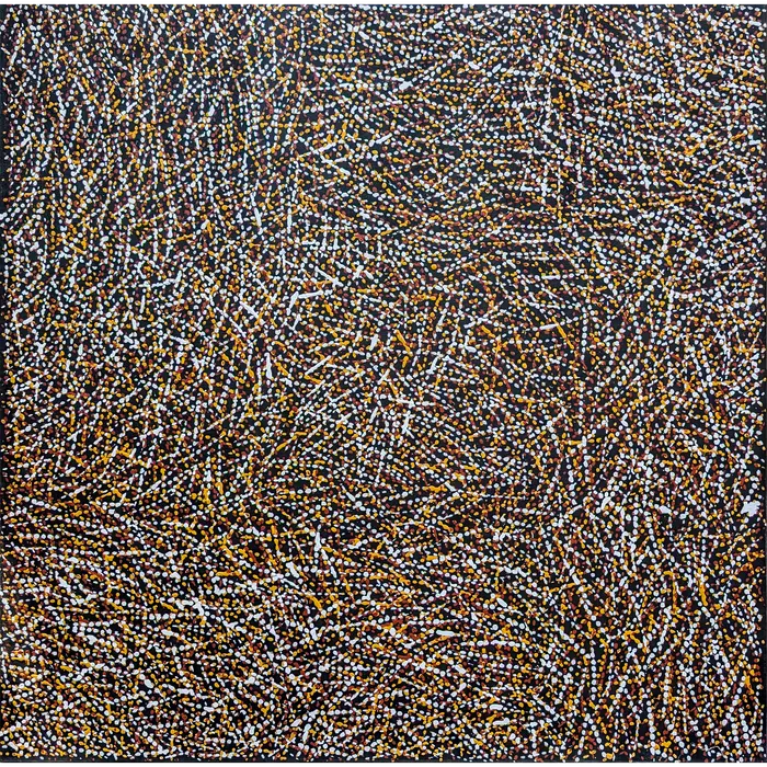 Christine Puruntatameri, Untitled, 2021, natural earth pigments on canvas, 100 x 100cm