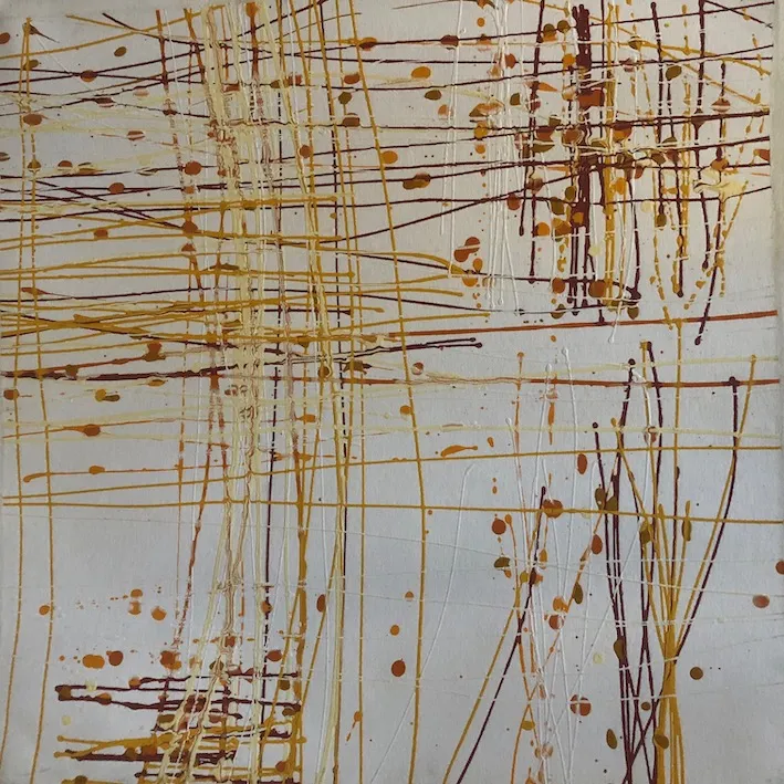 Ian Waldron, Crossing Border Lines #3, 2003, synthetic polymer paint on canvas, 59 x 59 cm