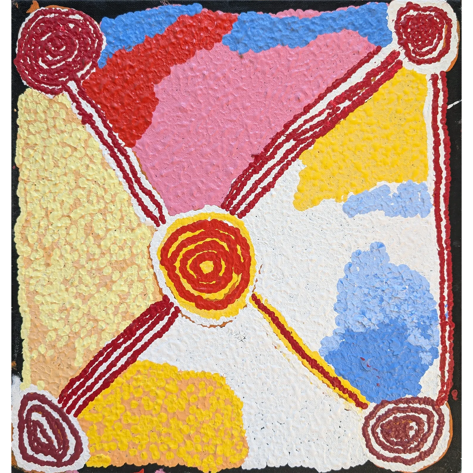 Ngipi Ward, Untitled, 2014, synthetic polymer paint on canvas
