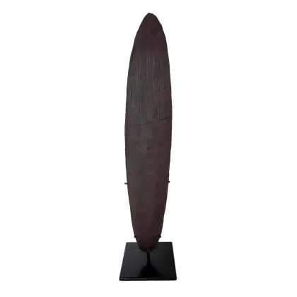 Artist Once Known, Untitled, incised wood, 60 x 12 x 5 cm
