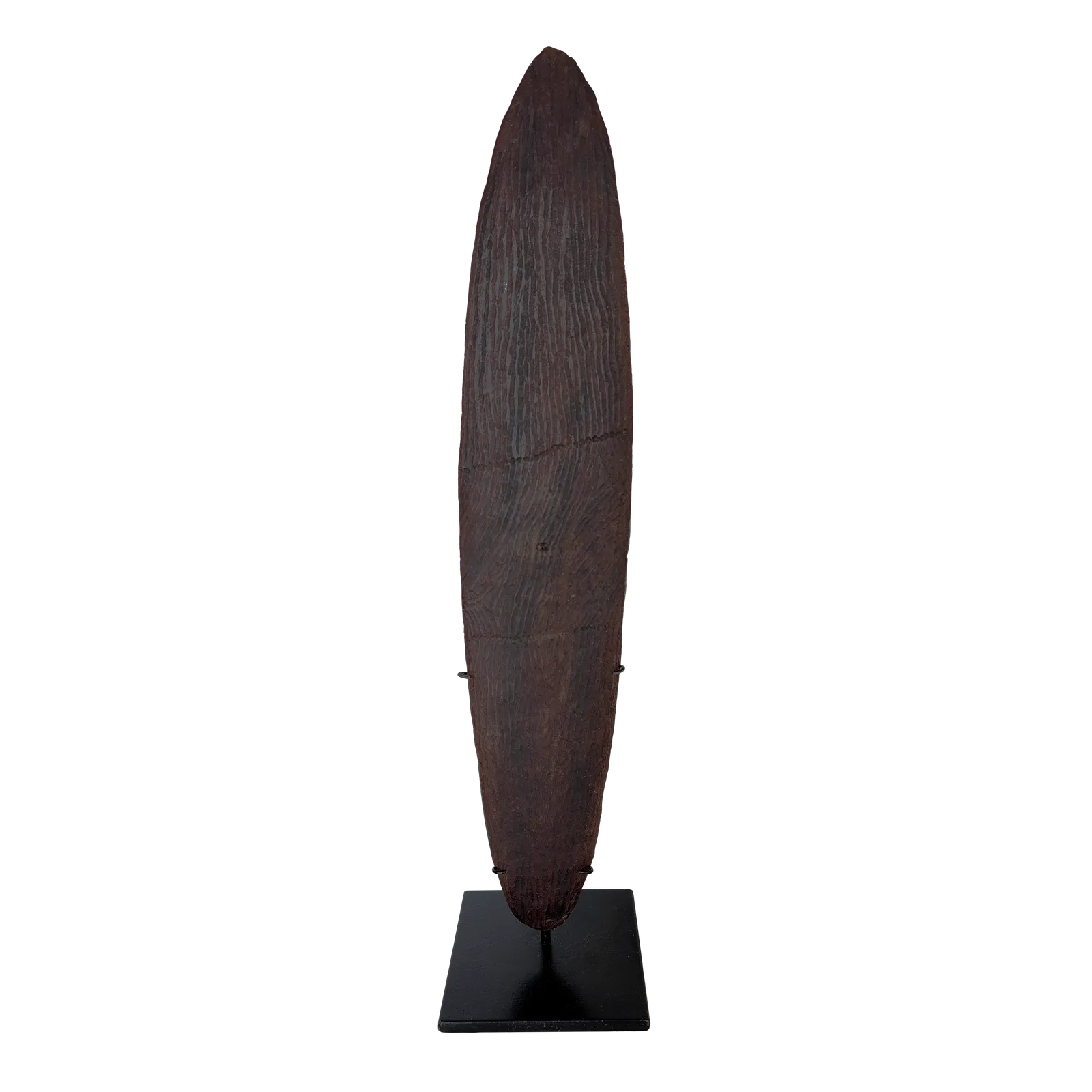 Artist Once Known, Untitled, incised wood, 60 x 12 x 5 cm