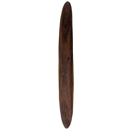 Artist Once Known, Fighting Shield, c.1985, carved wood, 74 cm