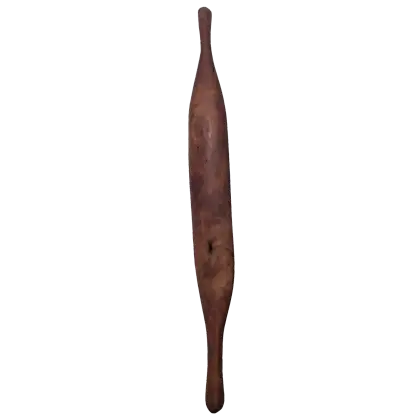 Artist Once Known, Woomera, c.1990, carved wood, 84 x 9 cm