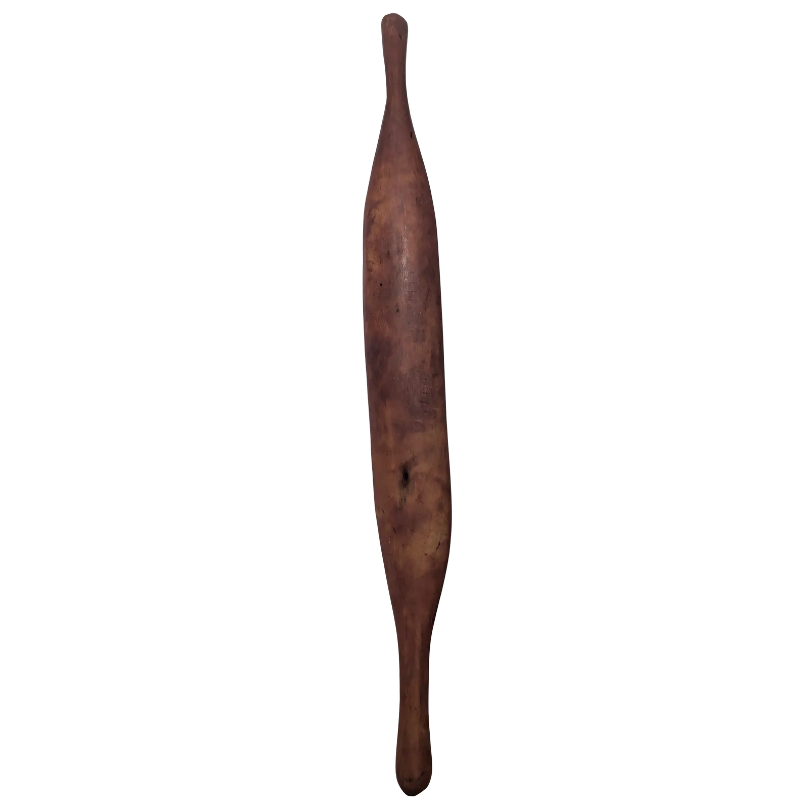 Artist Once Known, Woomera, c.1990, carved wood, 84 x 9 cm